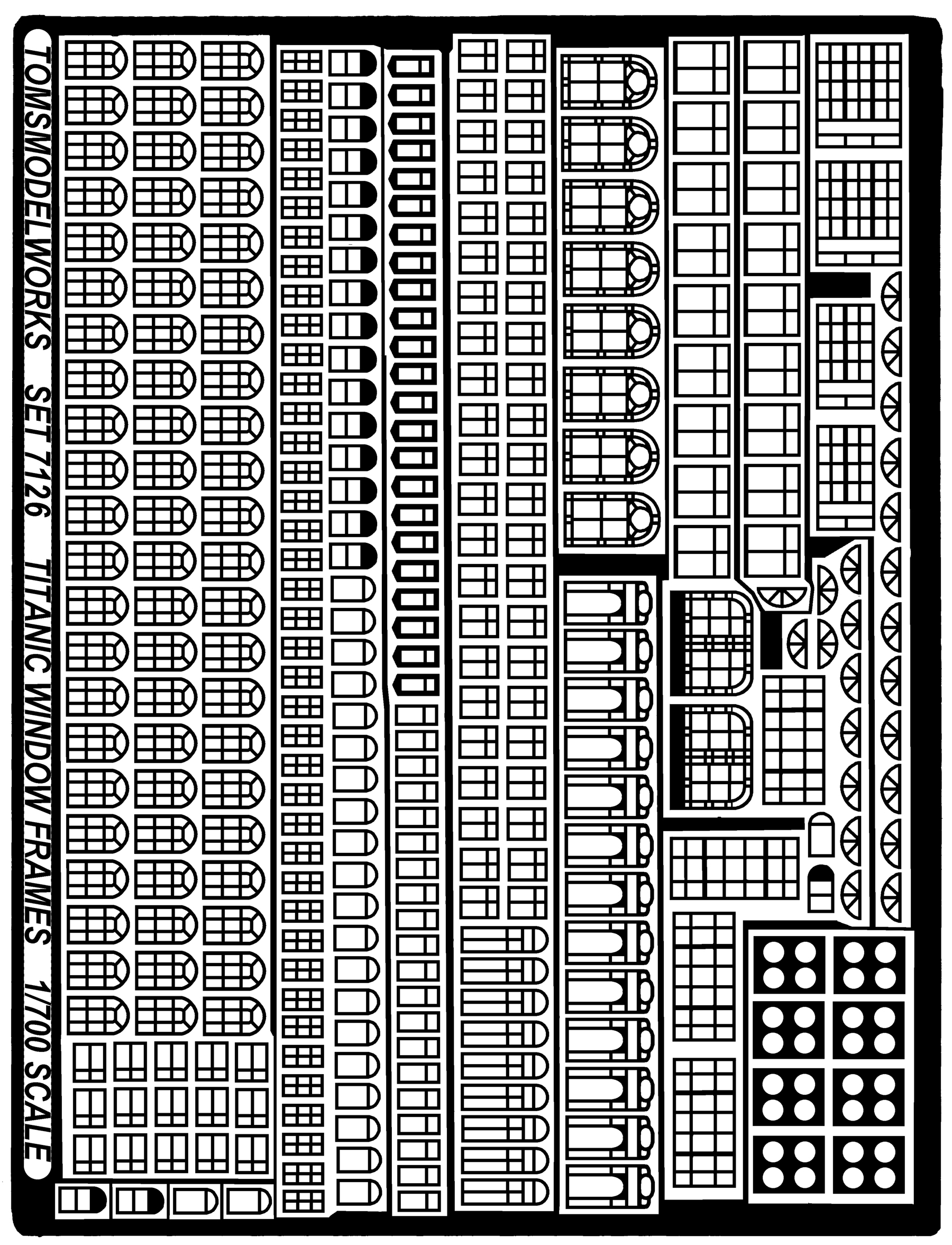 7126 Titanic window frames
